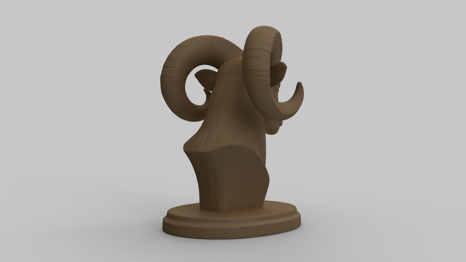Ram Head 3D print model_4