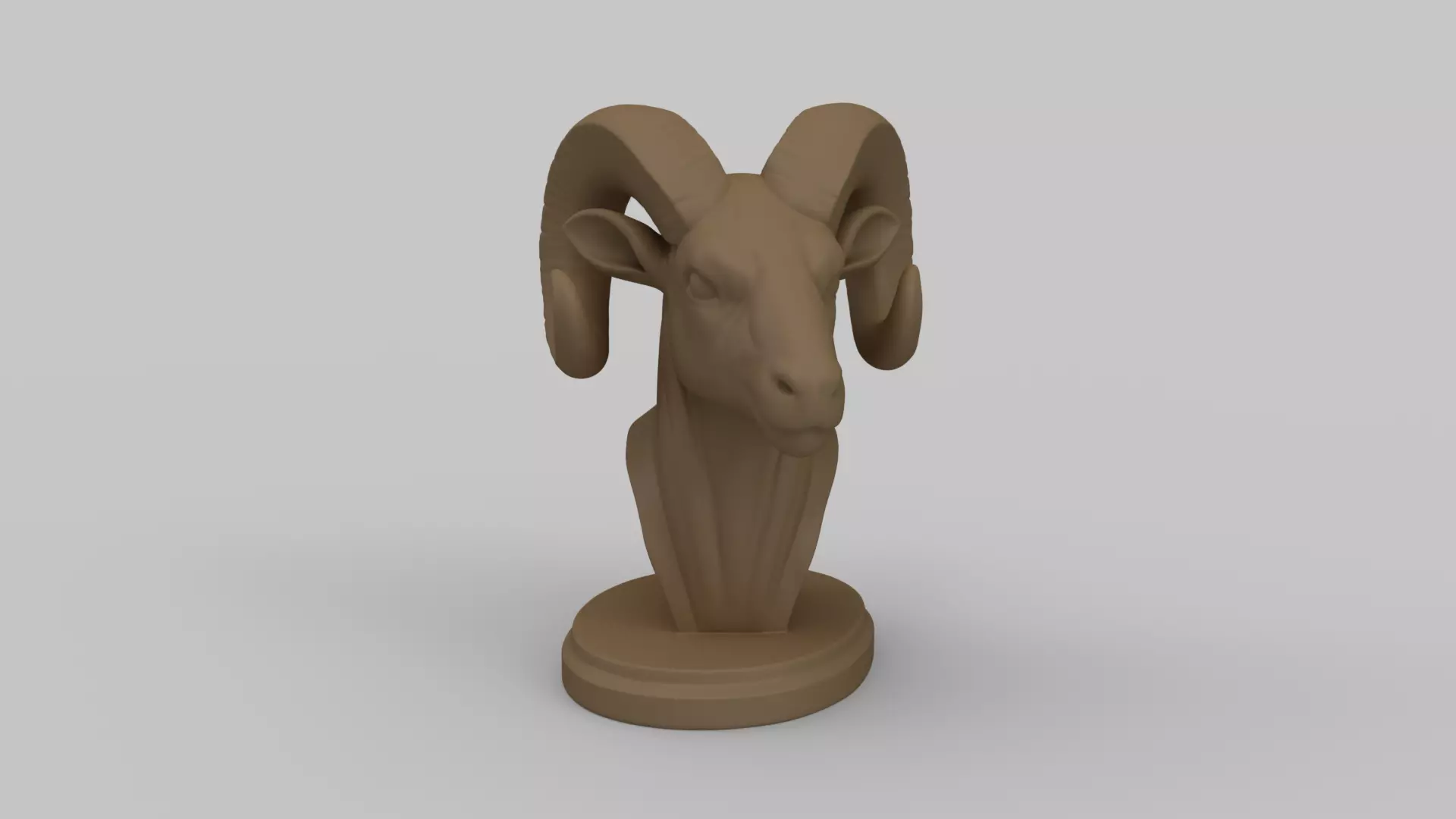 Ram Head 3D print model_0