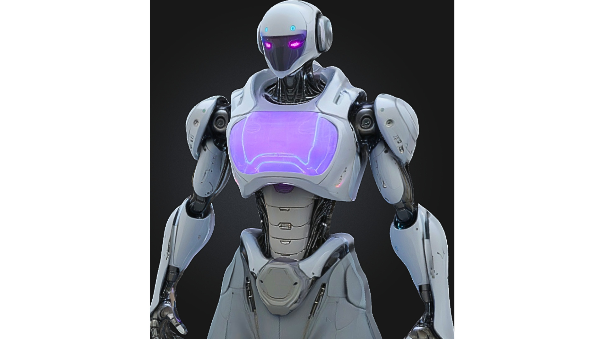 Advanced Humanoid Robot Low-poly 3D model_4