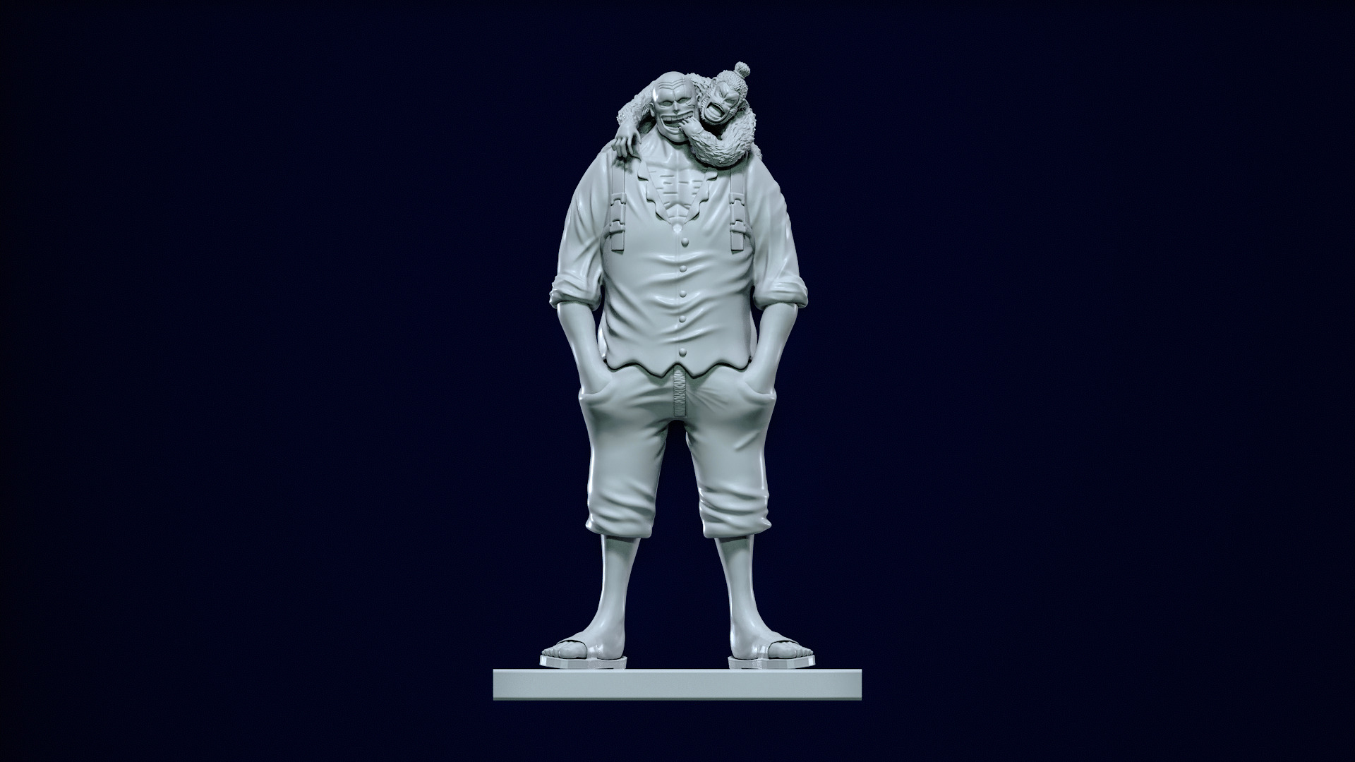 Bonk Punch - team Shanks pirates - ONE PIECE - 3D PRINT 3D print model_2