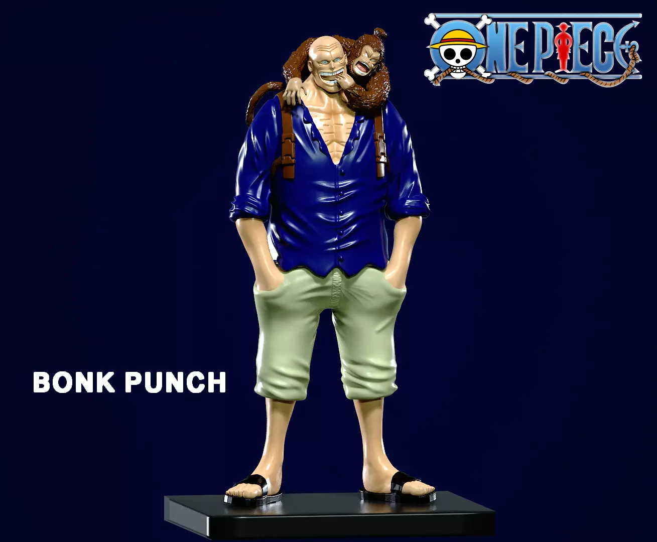 Bonk Punch - team Shanks pirates - ONE PIECE - 3D PRINT 3D print model_0