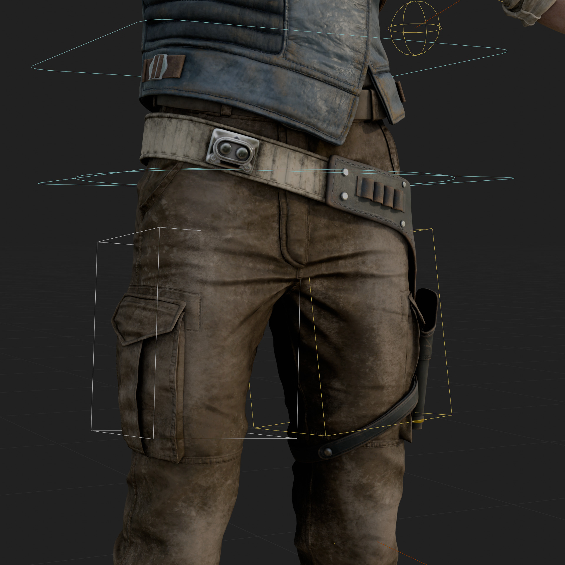 Cal Kestis Jedi Survivor 3D Model Rigged PBR Blender FBX OBJ Low-poly 3D model_4