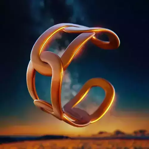 Chain-Link Bracelet - High-Poly 3D Print Jewelry Model 67