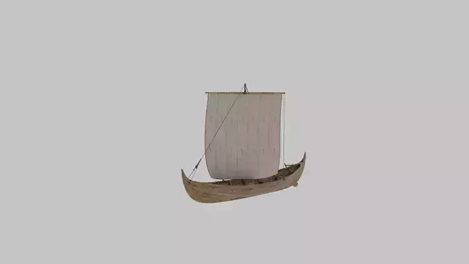 Gislinge Viking boat  3D model