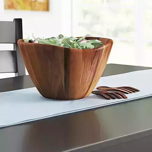 Davidenko Acacia Large Wave Salad Bowl 3D model