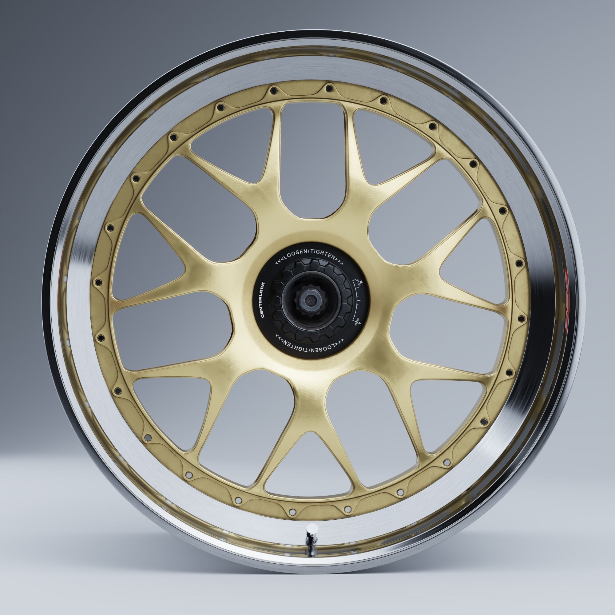 BBS WHEELS - E07 Centerlock Low-poly 3D model_2