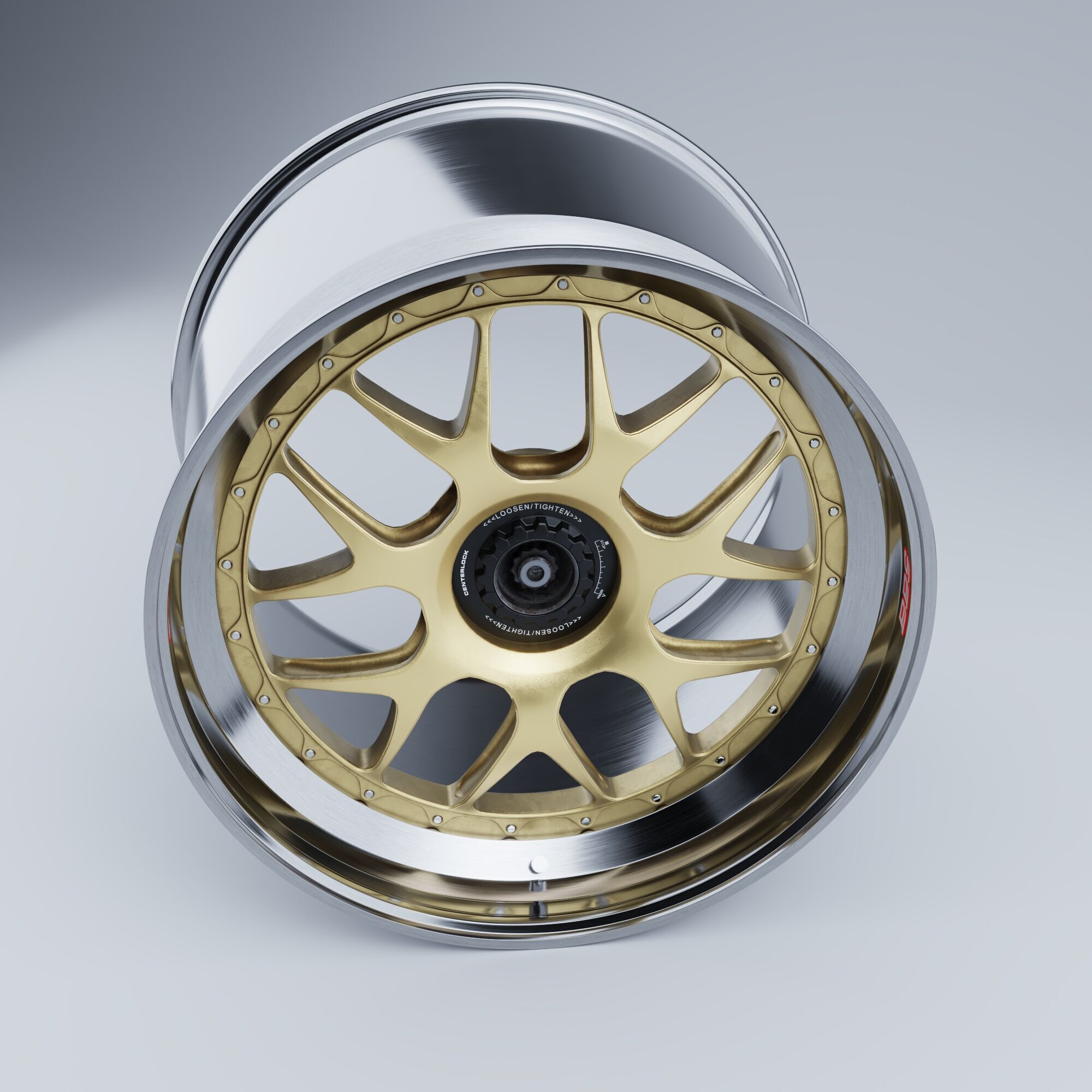 BBS WHEELS - E07 Centerlock Low-poly 3D model_8