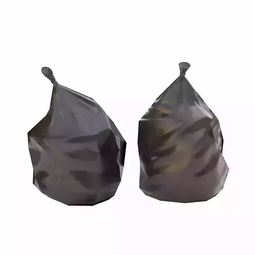 Trash Bag  Low-poly 3D model Low-poly 3D model