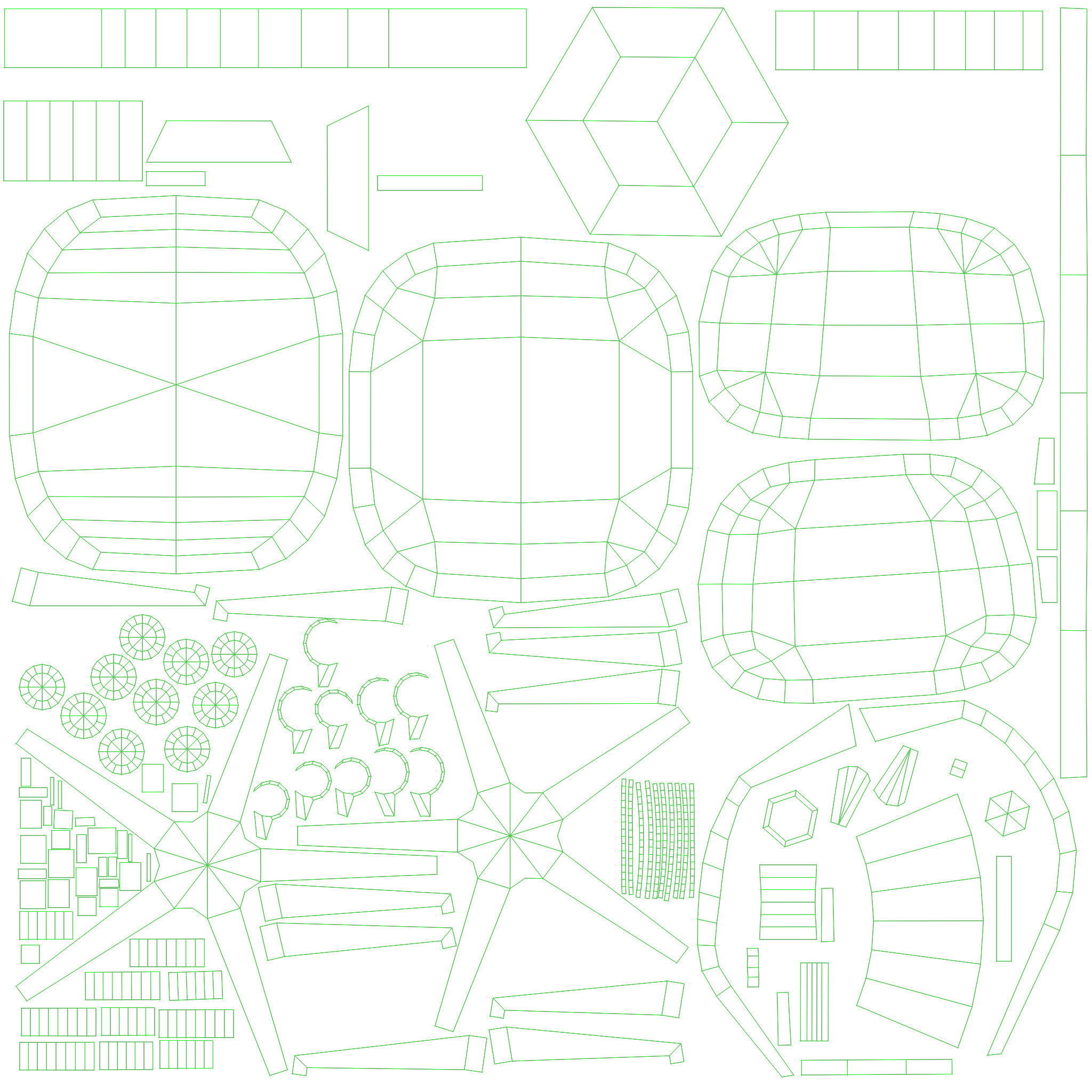 Office Chair lowpoly 3d model Low-poly 3D model_10