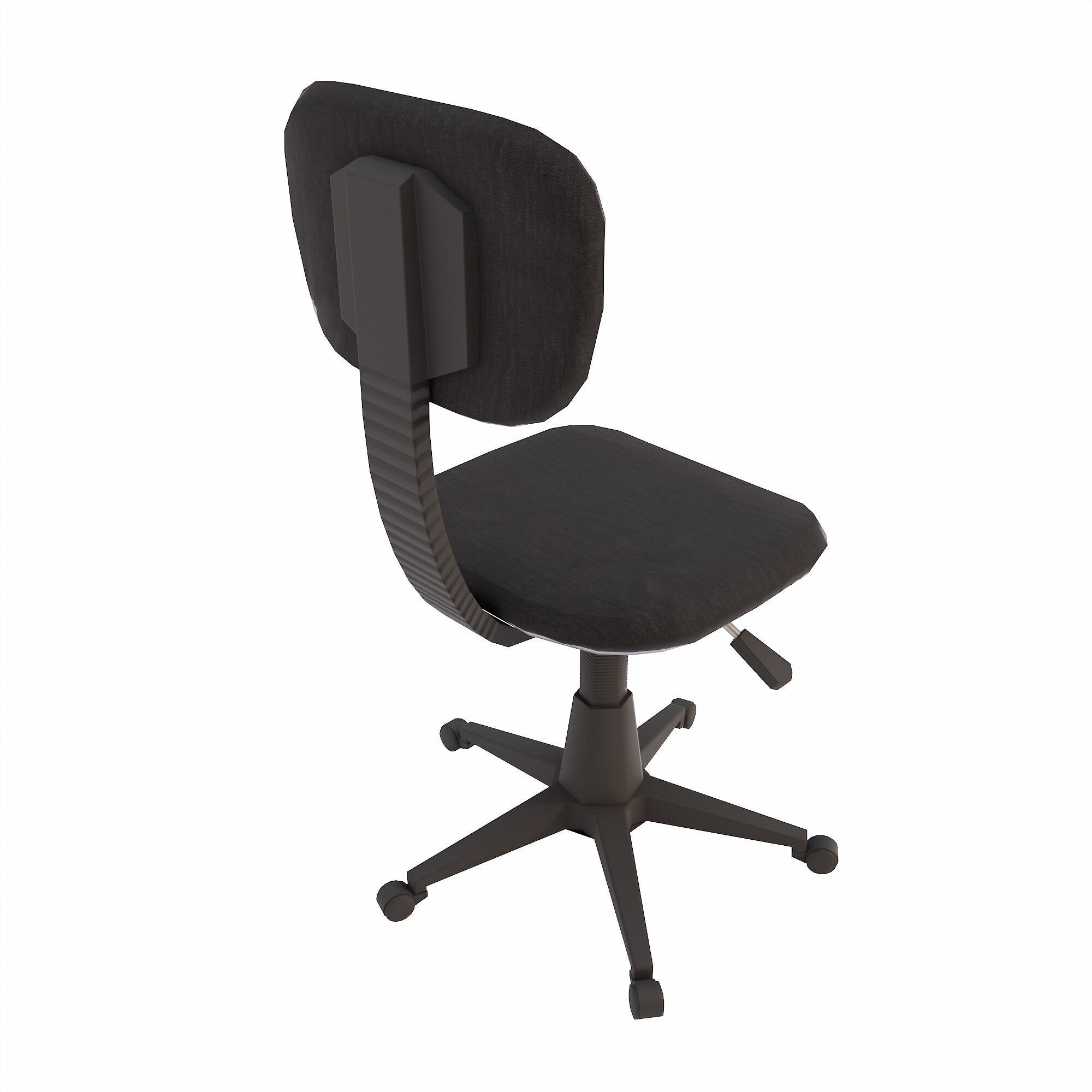 Office Chair lowpoly 3d model Low-poly 3D model_4