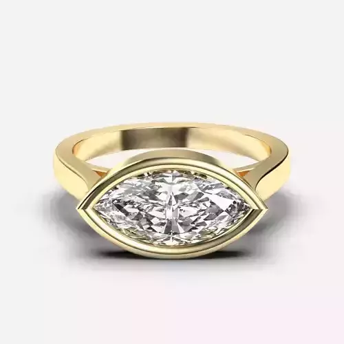 Marquise Diamond Solitaire Ring