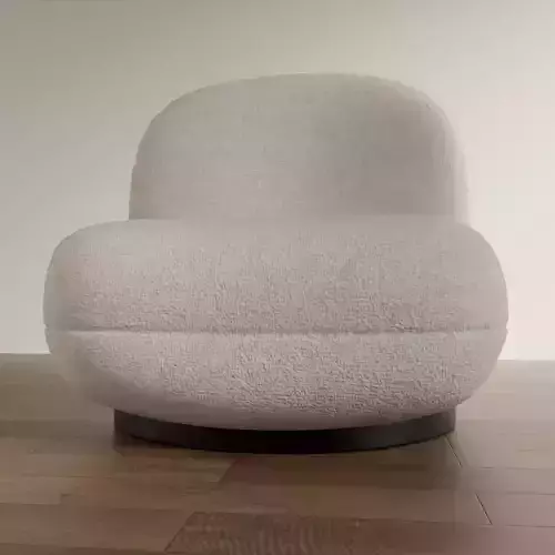 Minimalist Fabric Pouffe