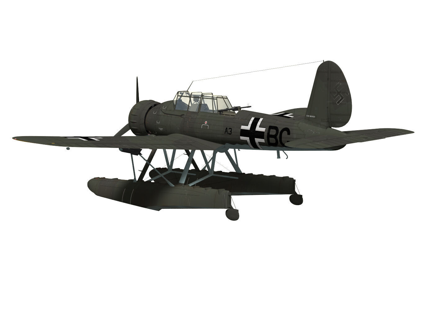Arado Ar196 A-3 3D model_3