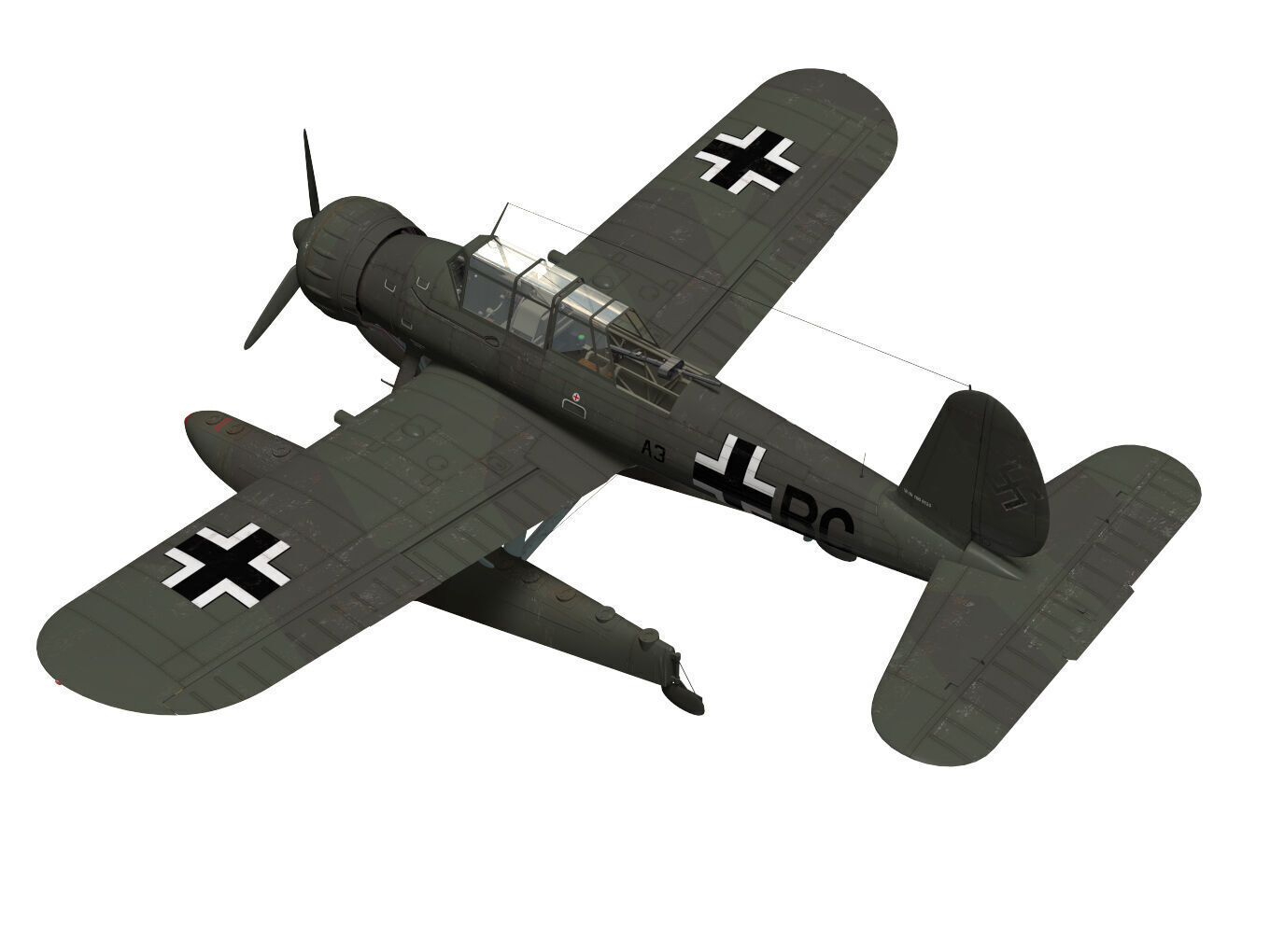 Arado Ar196 A-3 3D model_1