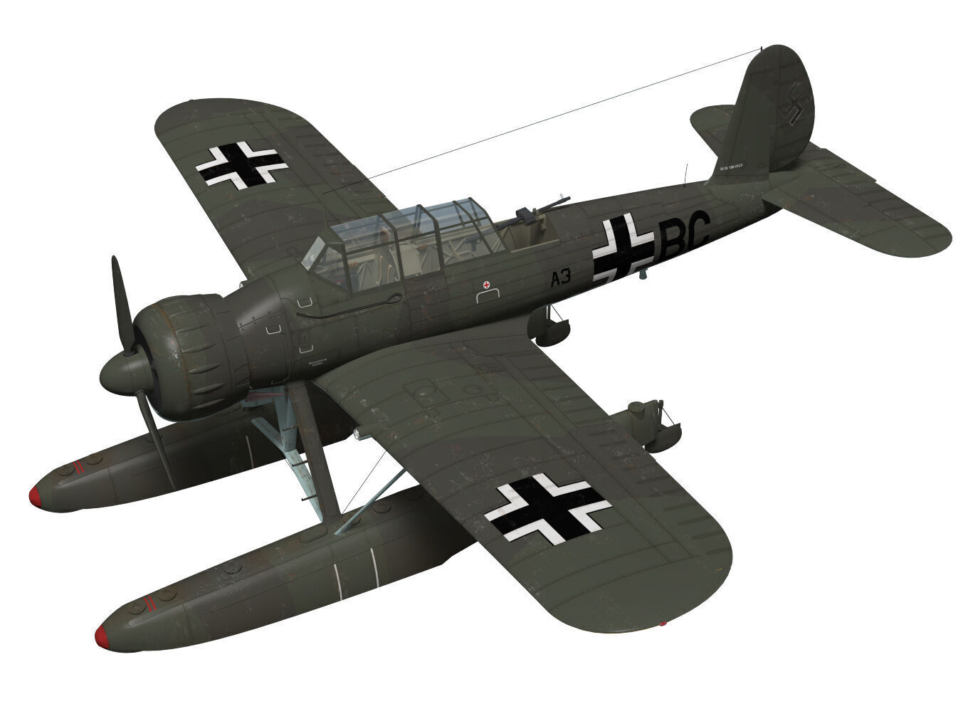 Arado Ar196 A-3 3D model_0