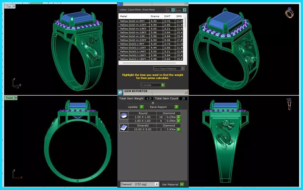dragon ring 3D print model