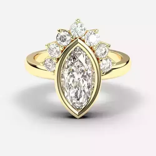 Marquise Diamond Solitaire Ring