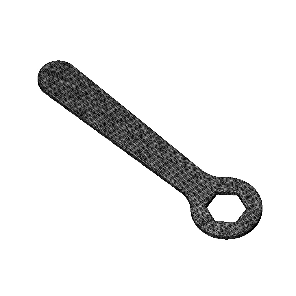 Hand Tool Spanner 3D print model_3
