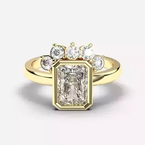 Radiant Diamond Solitaire Ring