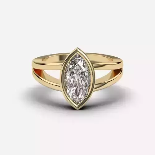 Marquise Diamond Solitaire Ring