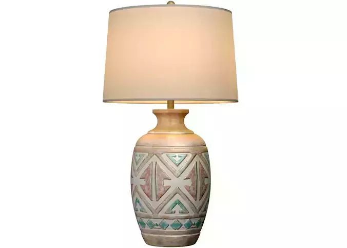 Rustic Southwest Country Nightstand bedside Provence Table Lamp 