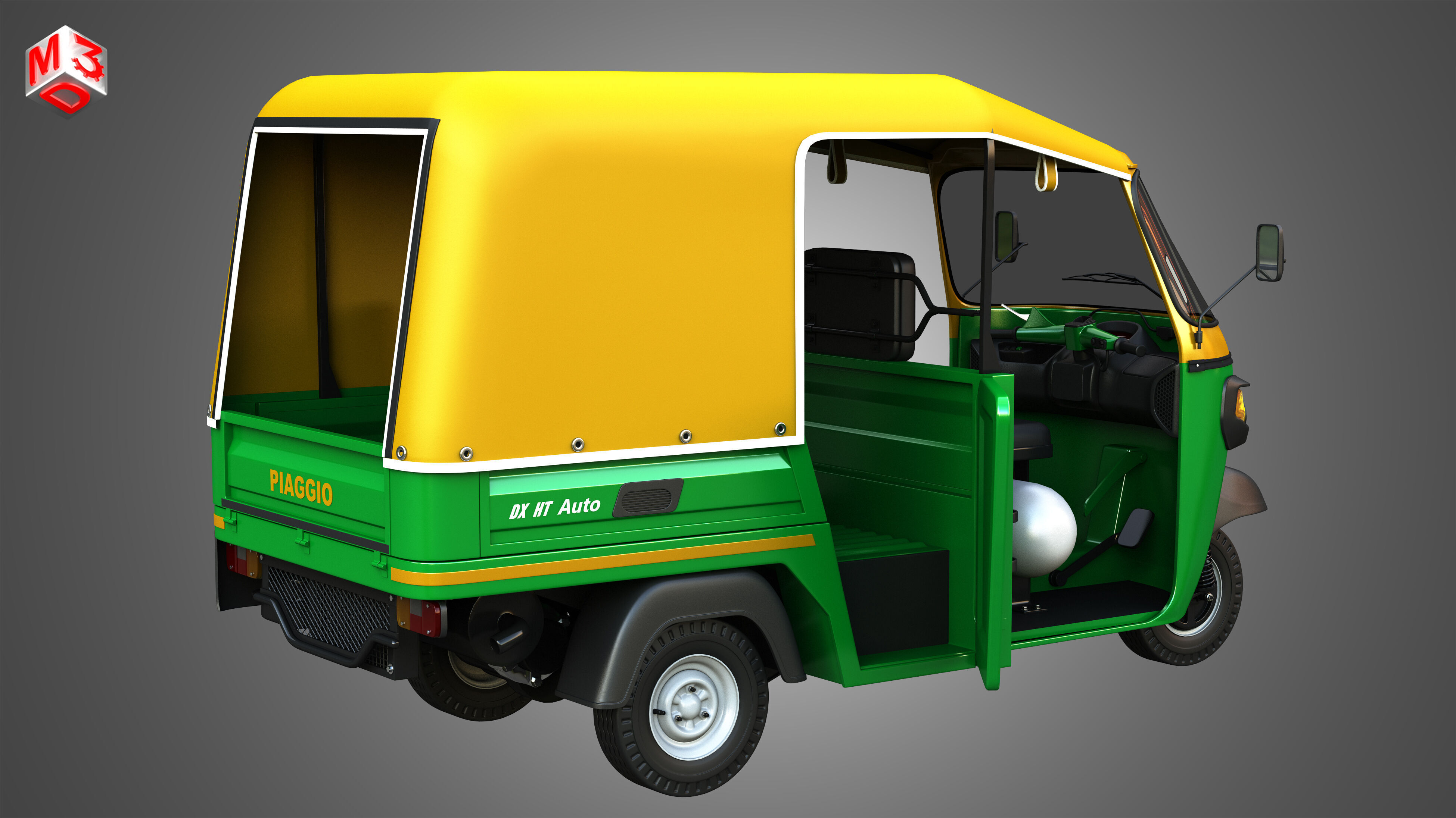 Piaggio Ape Auto HT DX 300cc CNG 3D model_16
