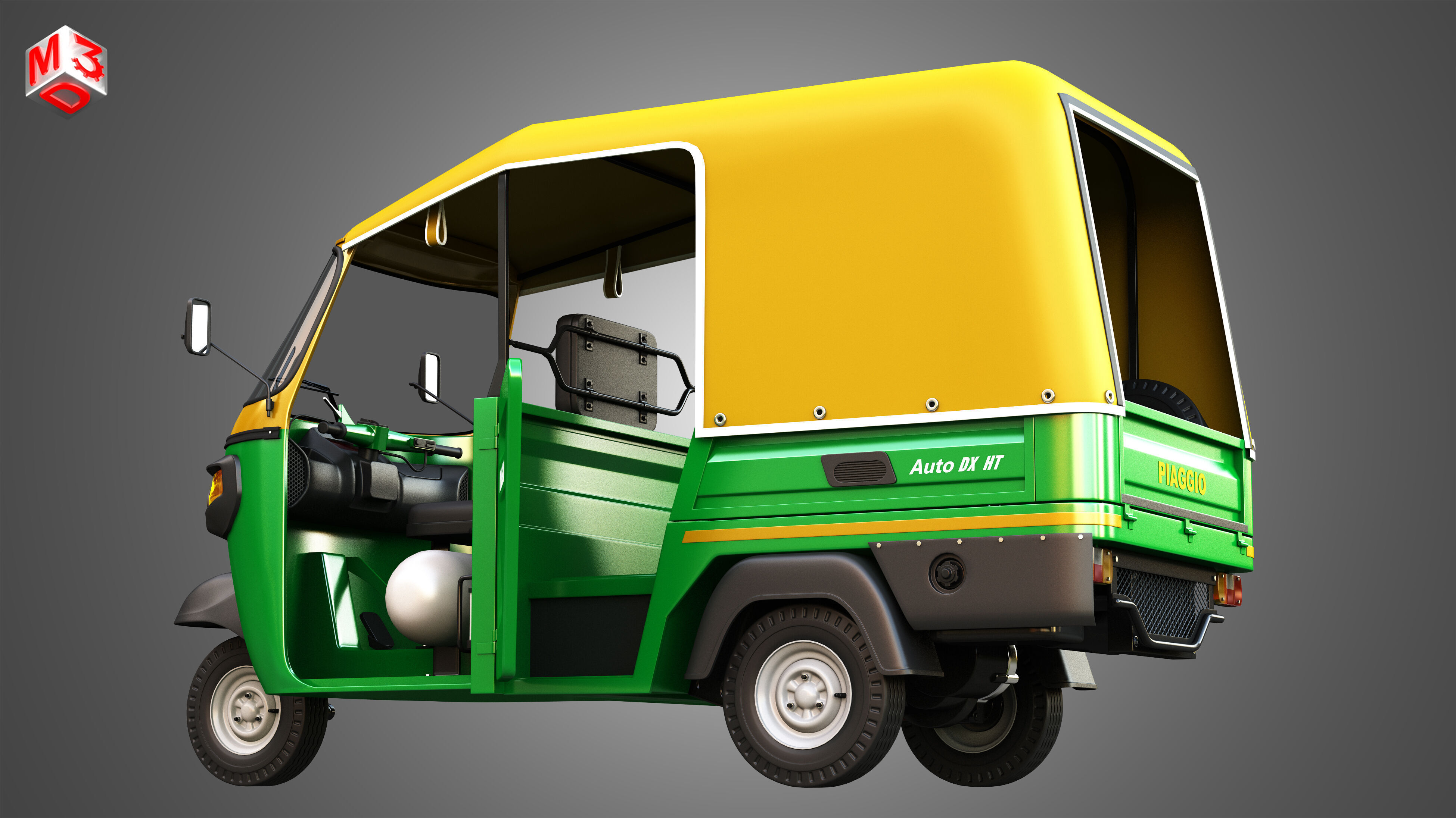 Piaggio Ape Auto HT DX 300cc CNG 3D model_10