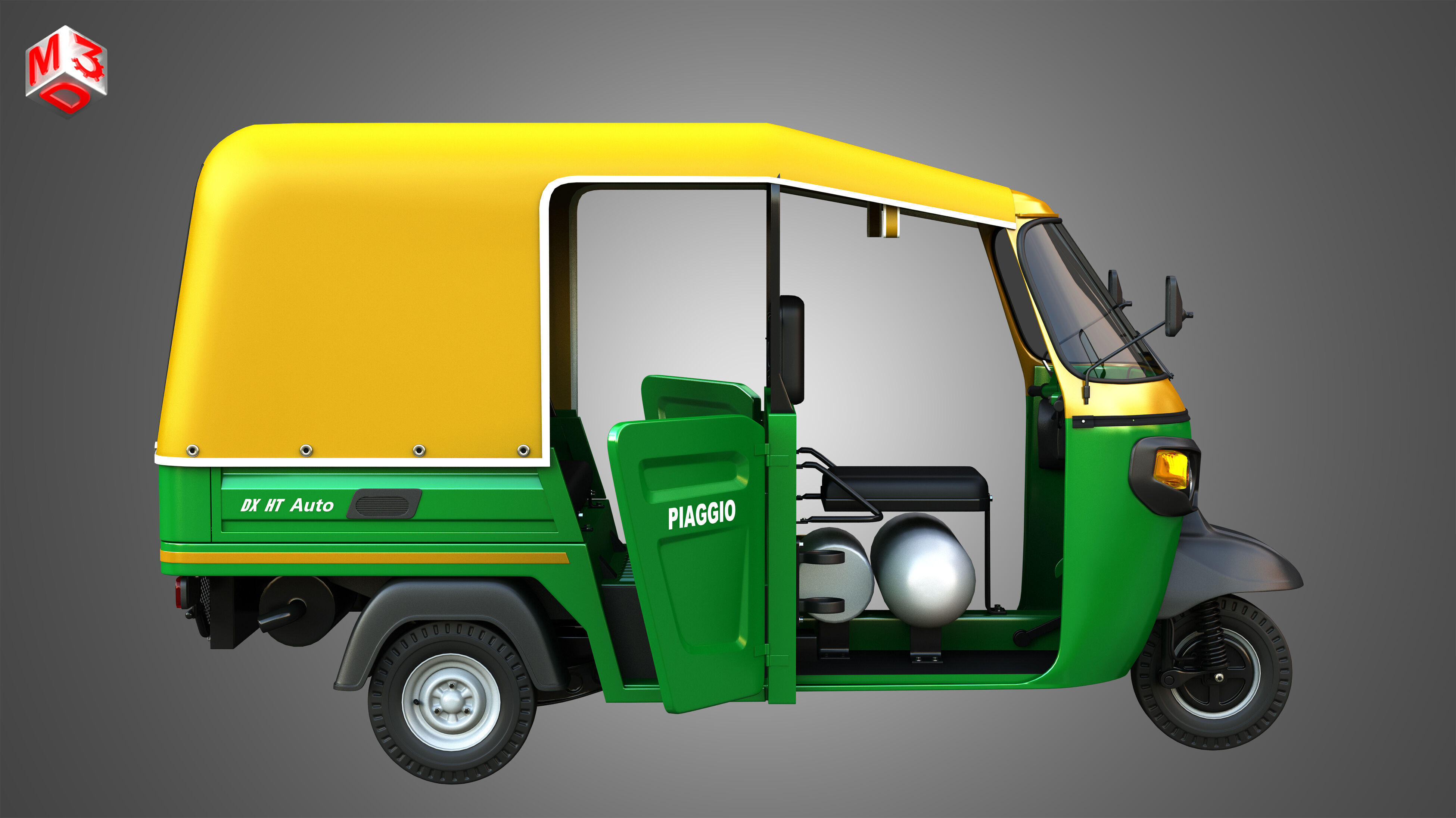 Piaggio Ape Auto HT DX 300cc CNG 3D model_6