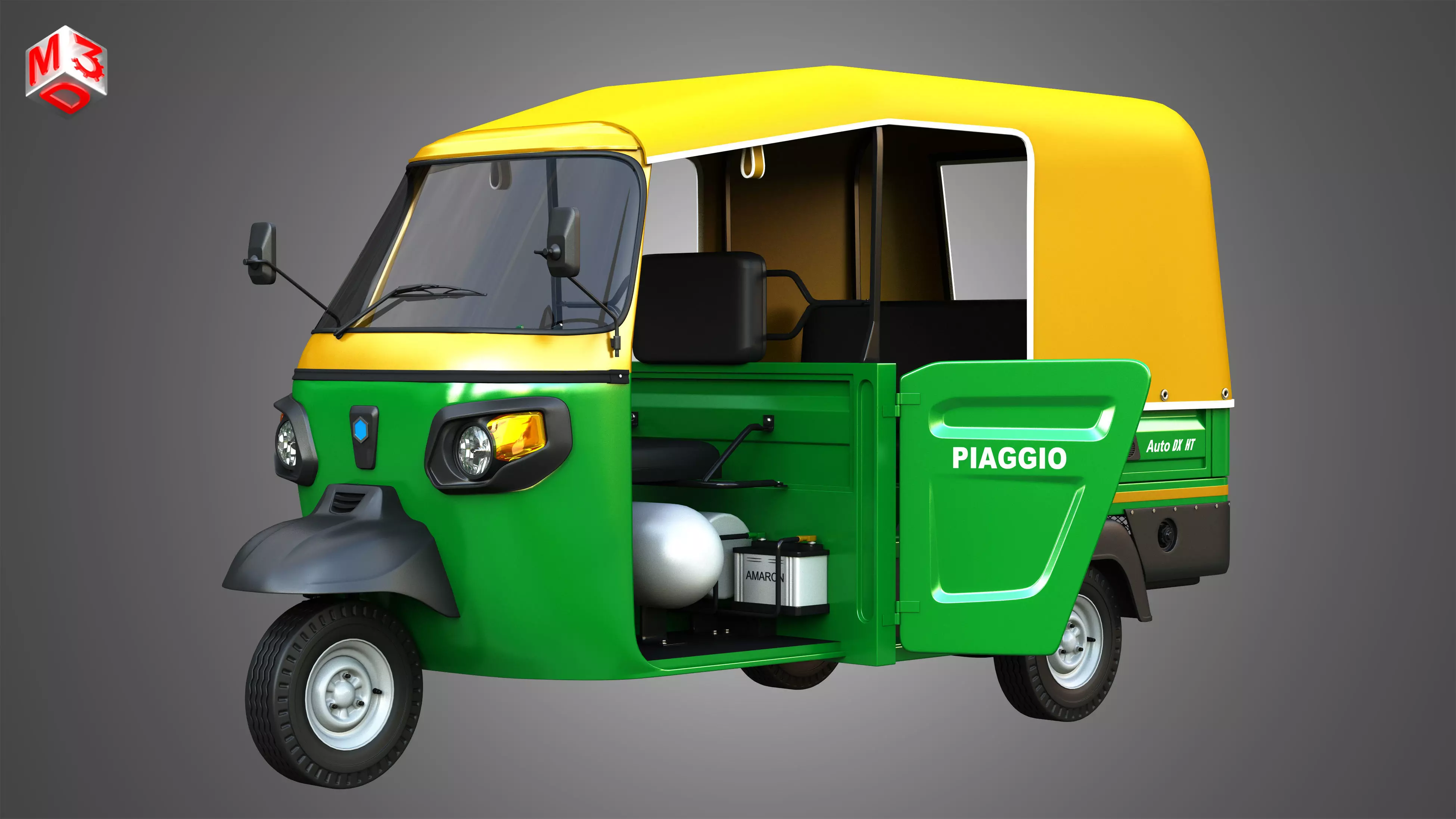 Piaggio Ape Auto HT DX 300cc CNG 3D model_0