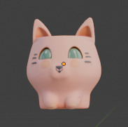 cat pot 3D model_1