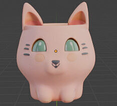 cat pot 3D model