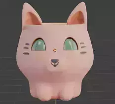 cat pot 3D model