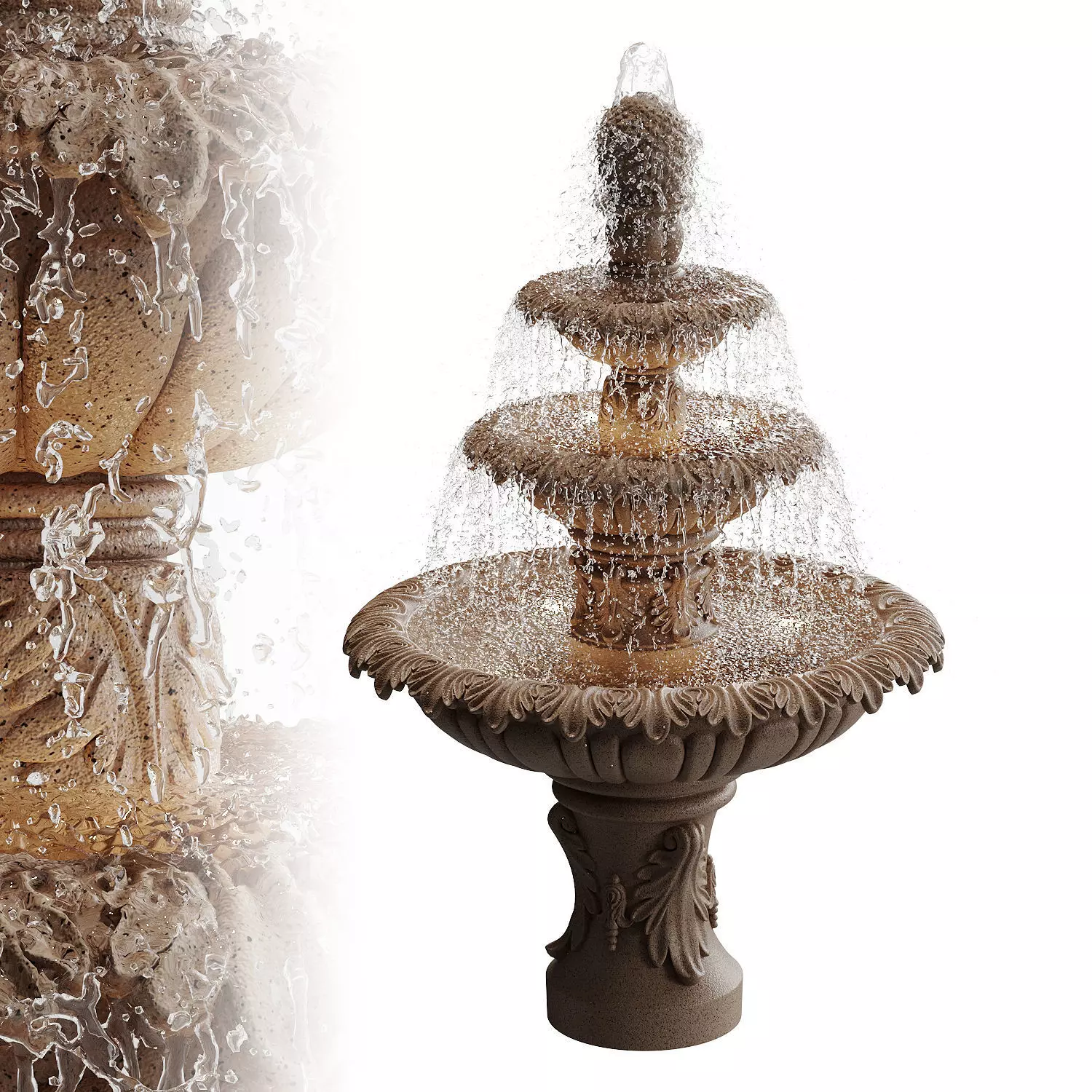 Classic fountain 3D model
