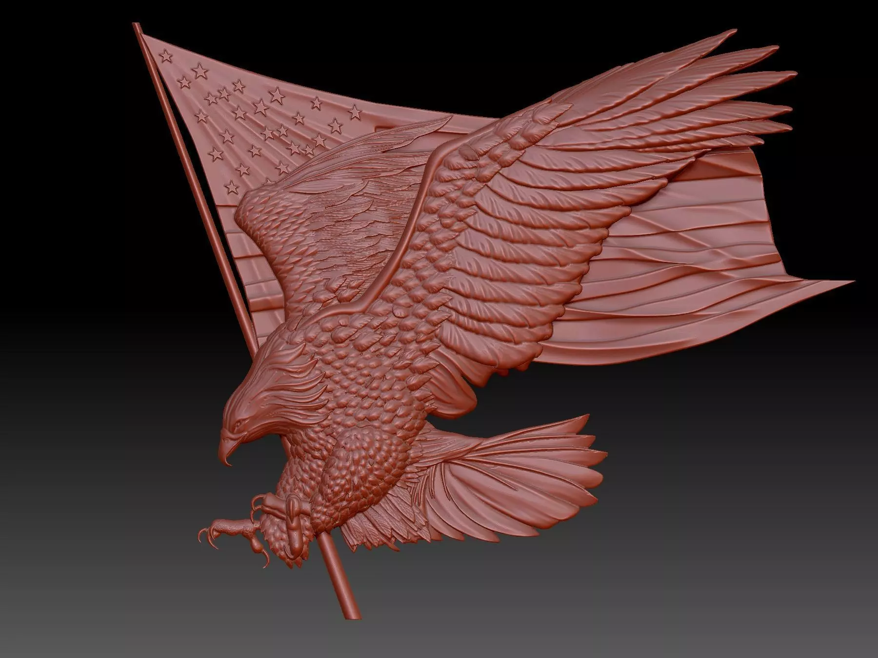 Eagle 3D print model_0