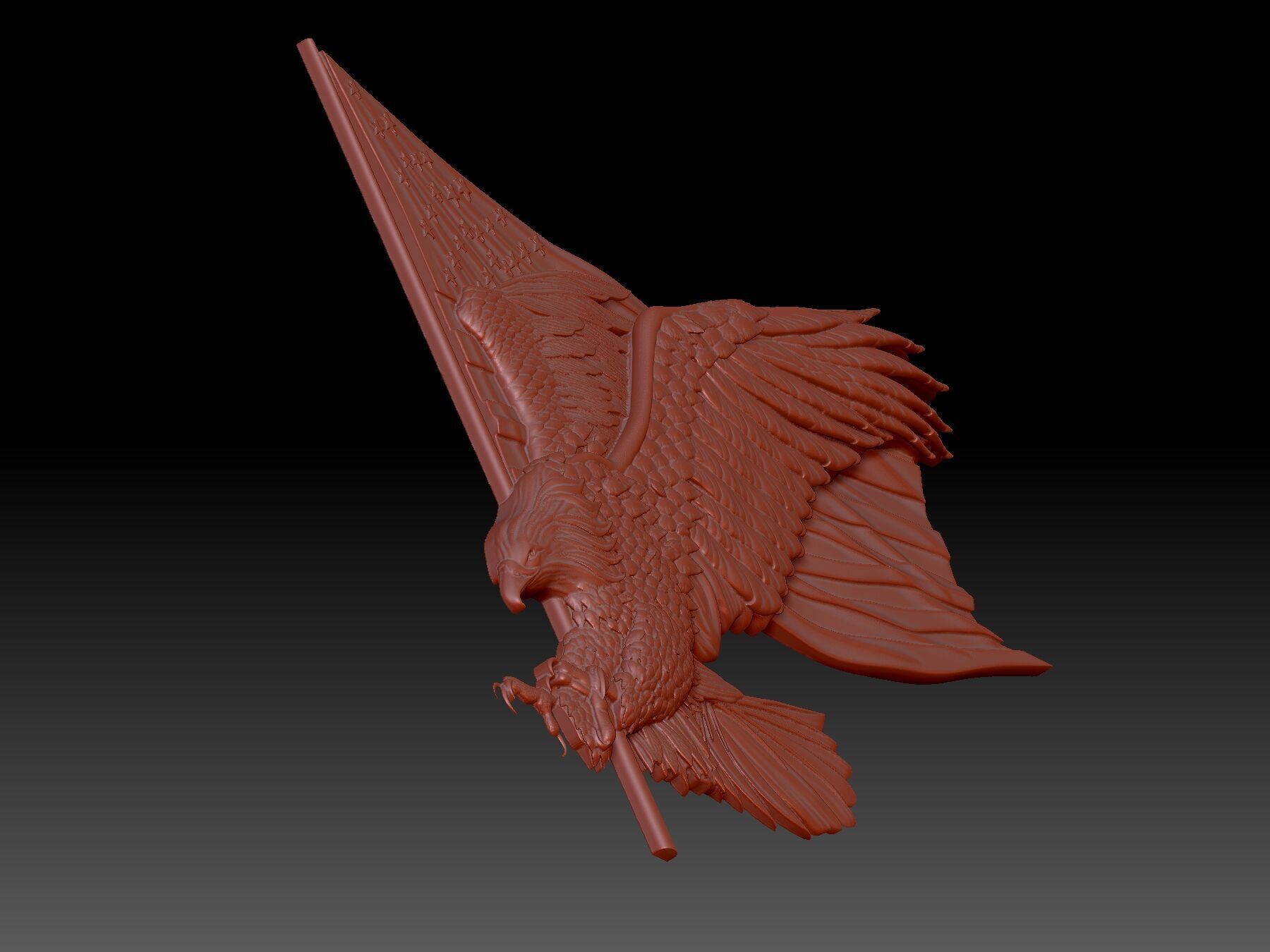 Eagle 3D print model_3