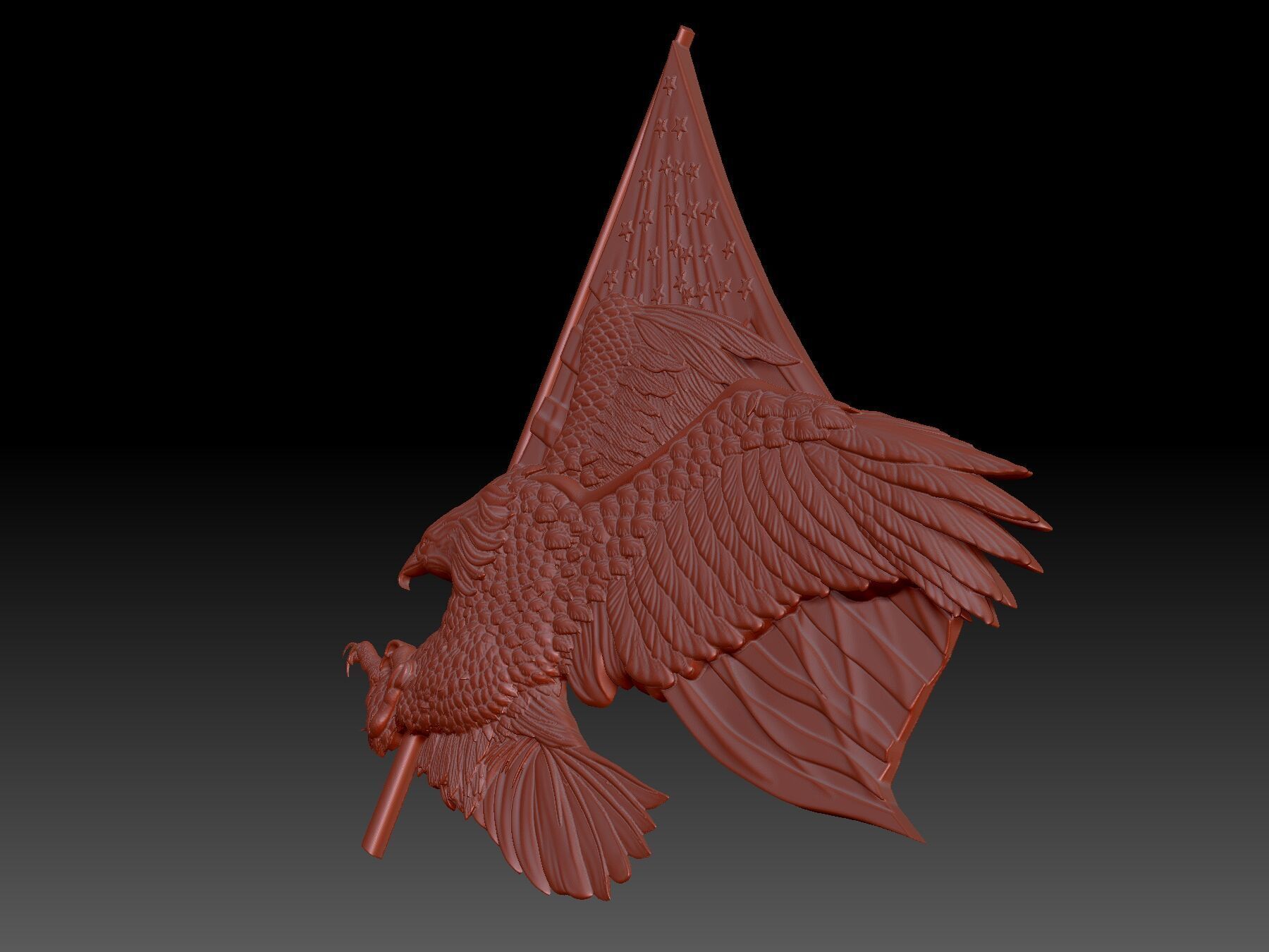 Eagle 3D print model_4