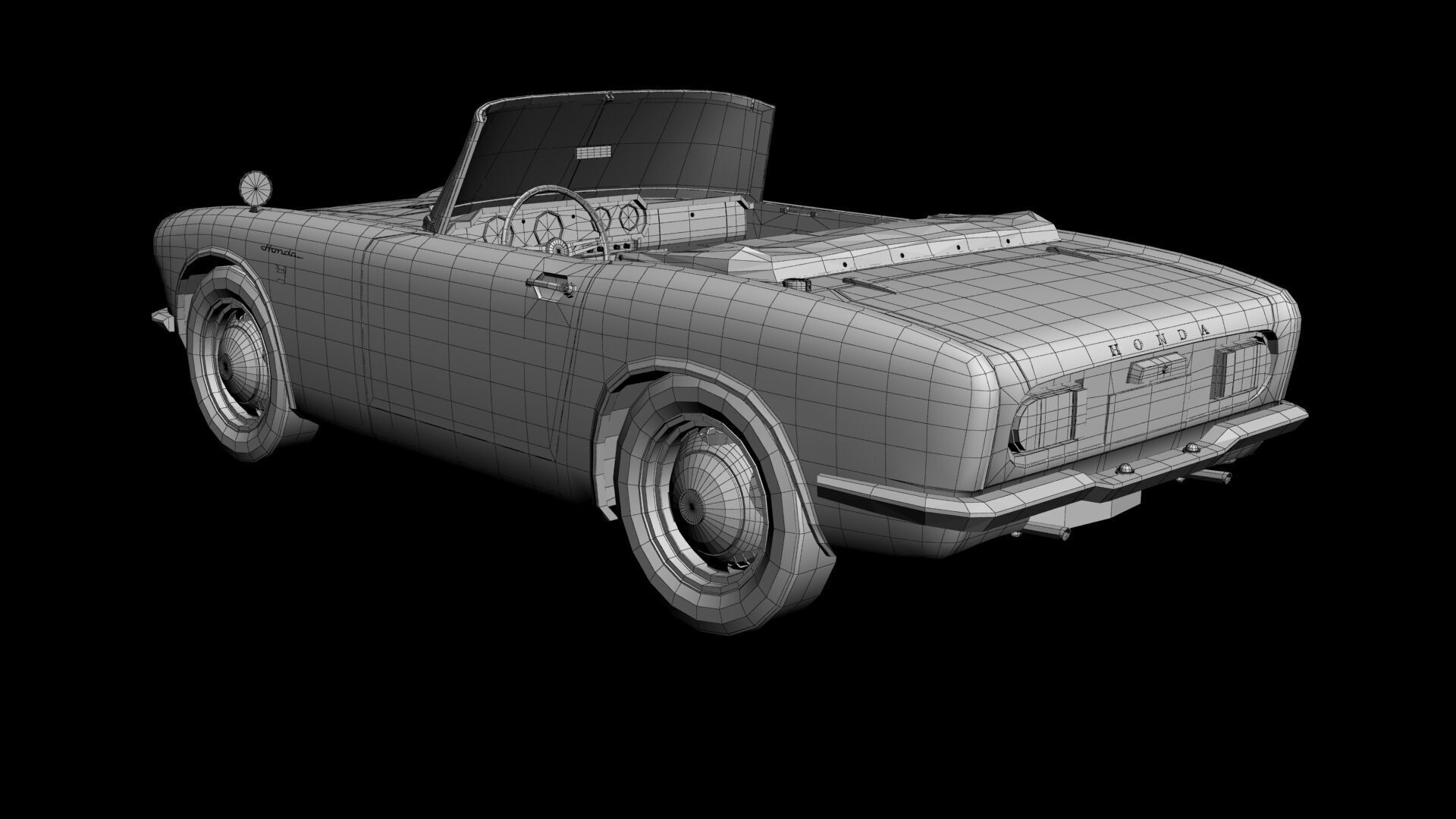 Honda S800 Roadster 3D model_15