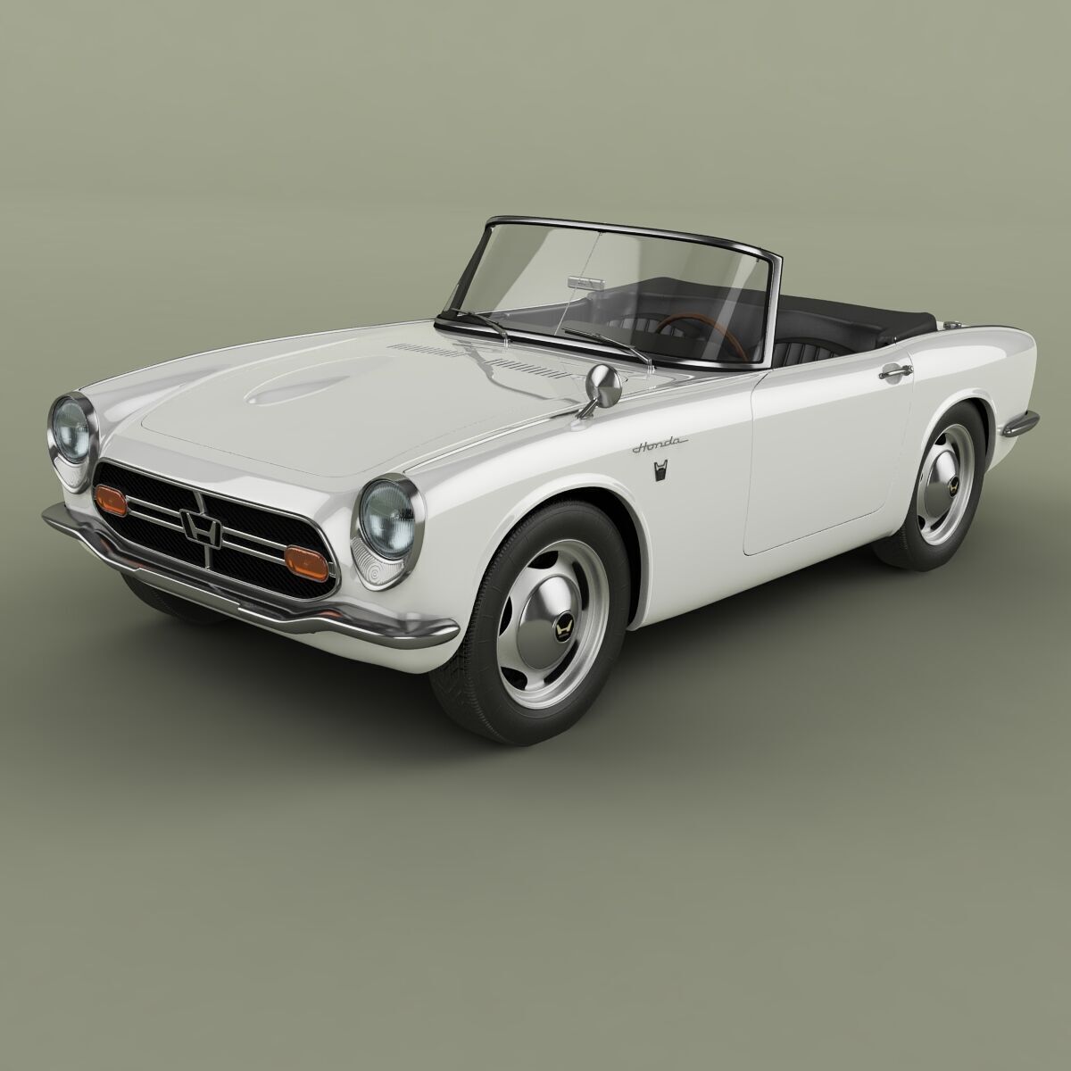 Honda S800 Roadster 3D model_0