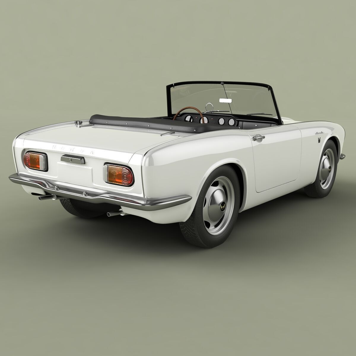 Honda S800 Roadster 3D model_2