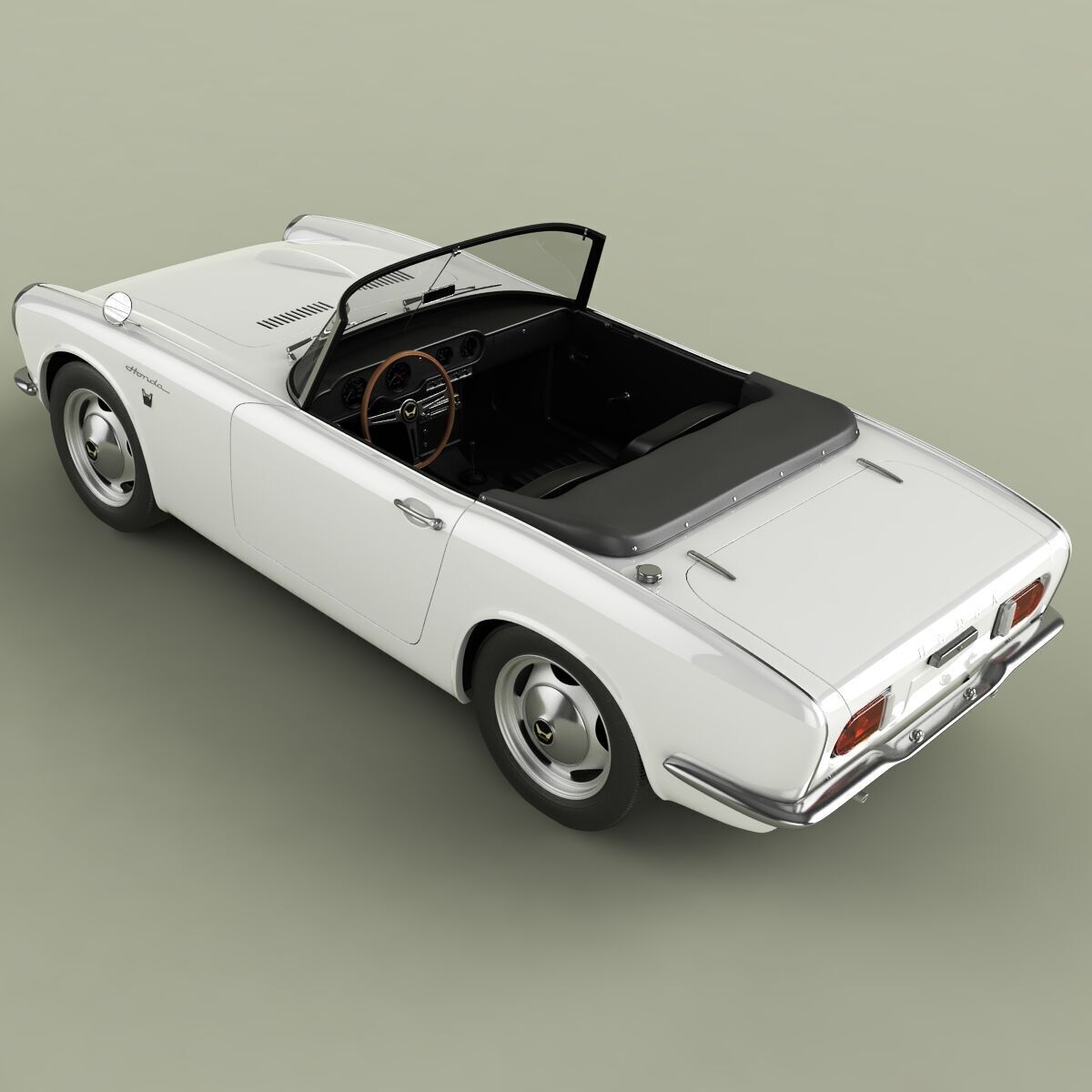 Honda S800 Roadster 3D model_7
