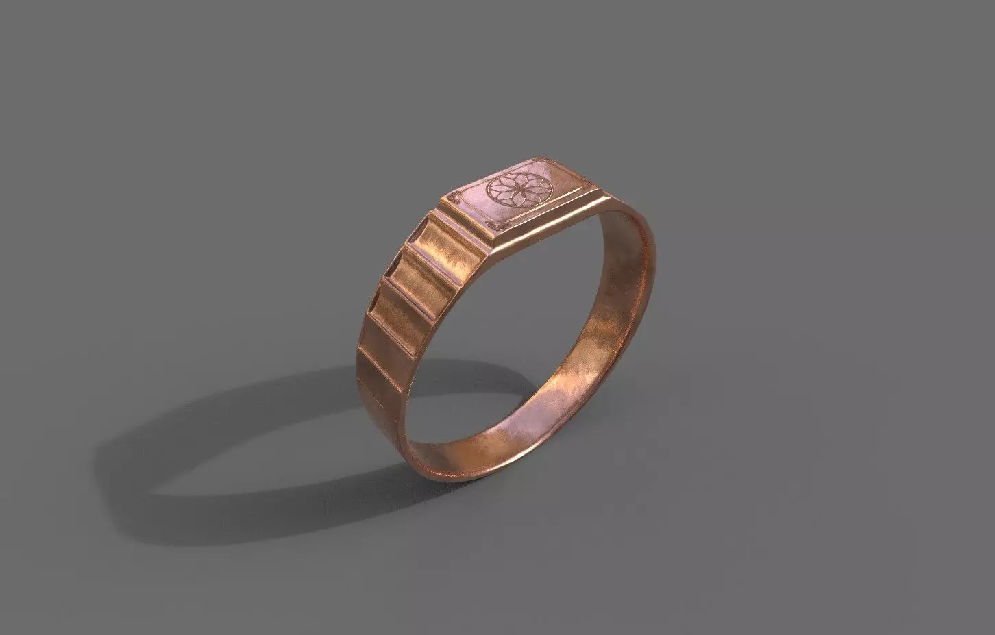 High-Quality 3D Ring Model Low-poly 3D model_0