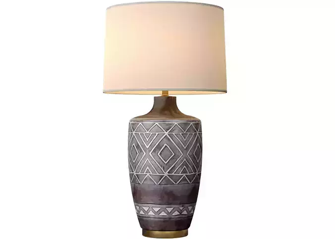 Rustic Southwest Country Nightstand bedside Provence Table Lamp 