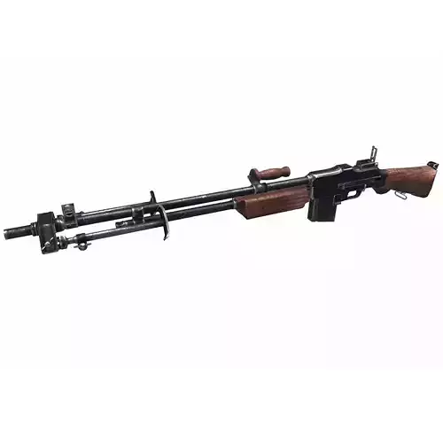 BAR M1918 Browning Automatic Rifle Free low-poly 3D model