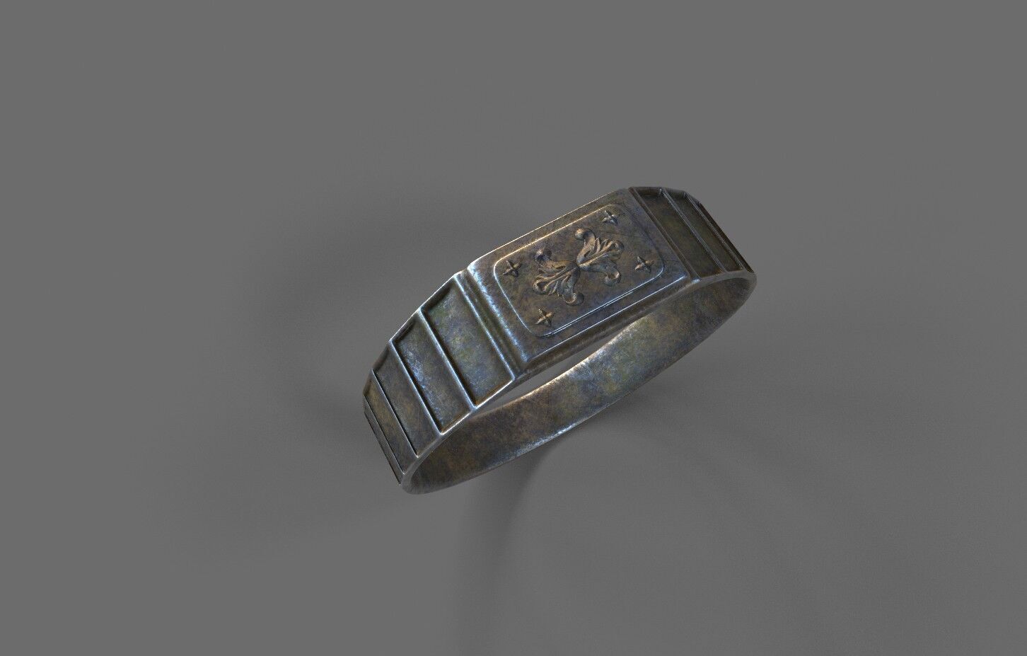 High-Quality 3D Ring Model Low-poly 3D model_4