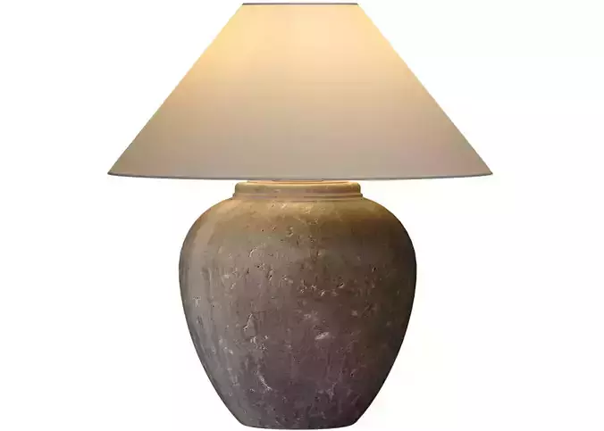 Scandinavian style European Ceramic Nightstand Table Lamp 3D model