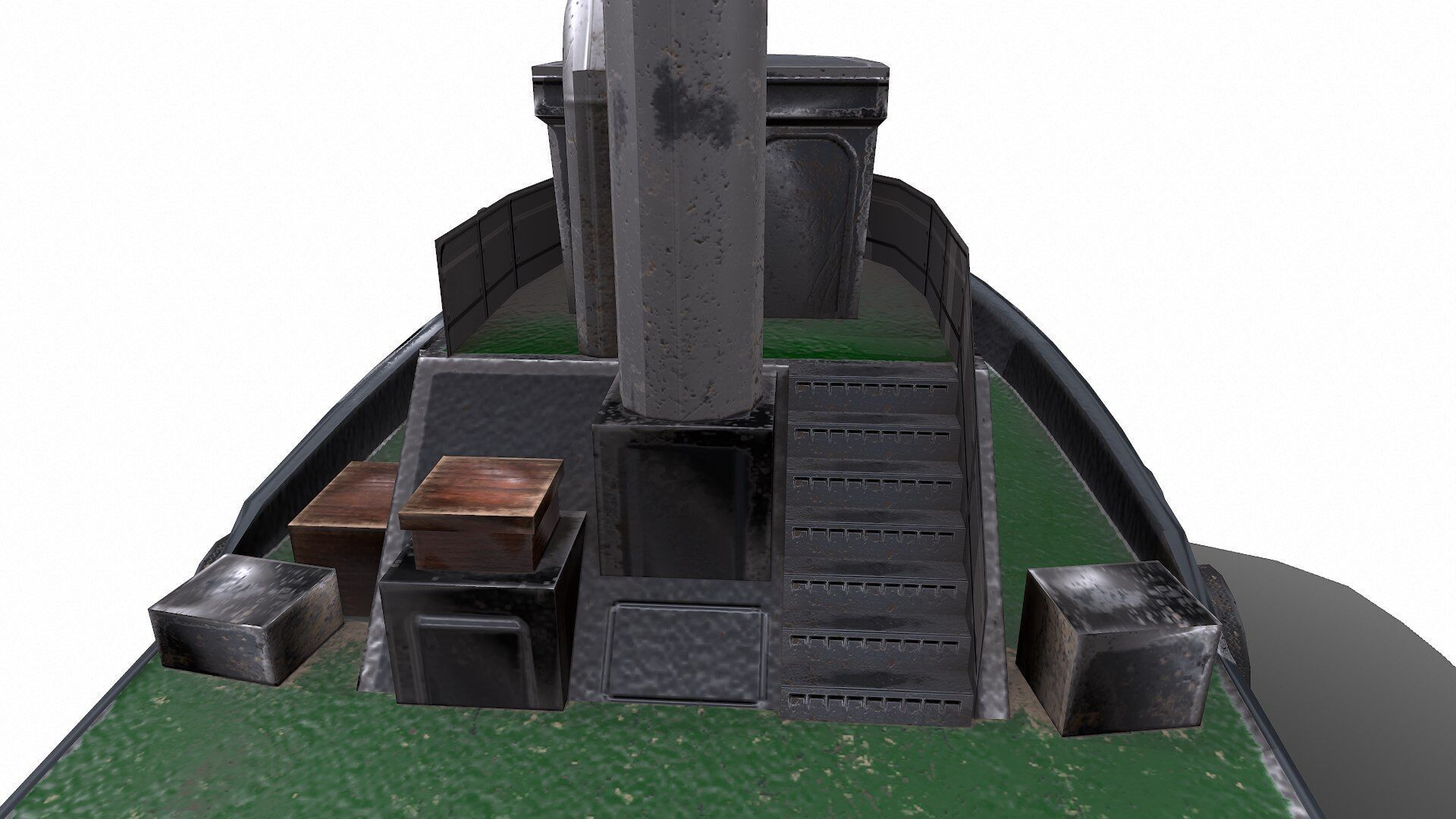 Tugboat Low-poly PBR Low-poly 3D model_17