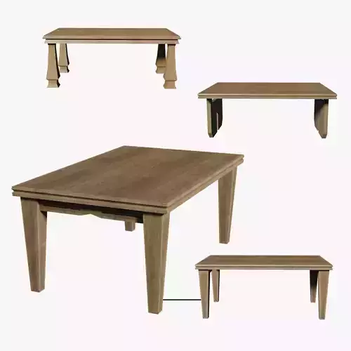 Deco Tables Wood Style NovaOneLine Lot 1 N7-9 Group 03- Low