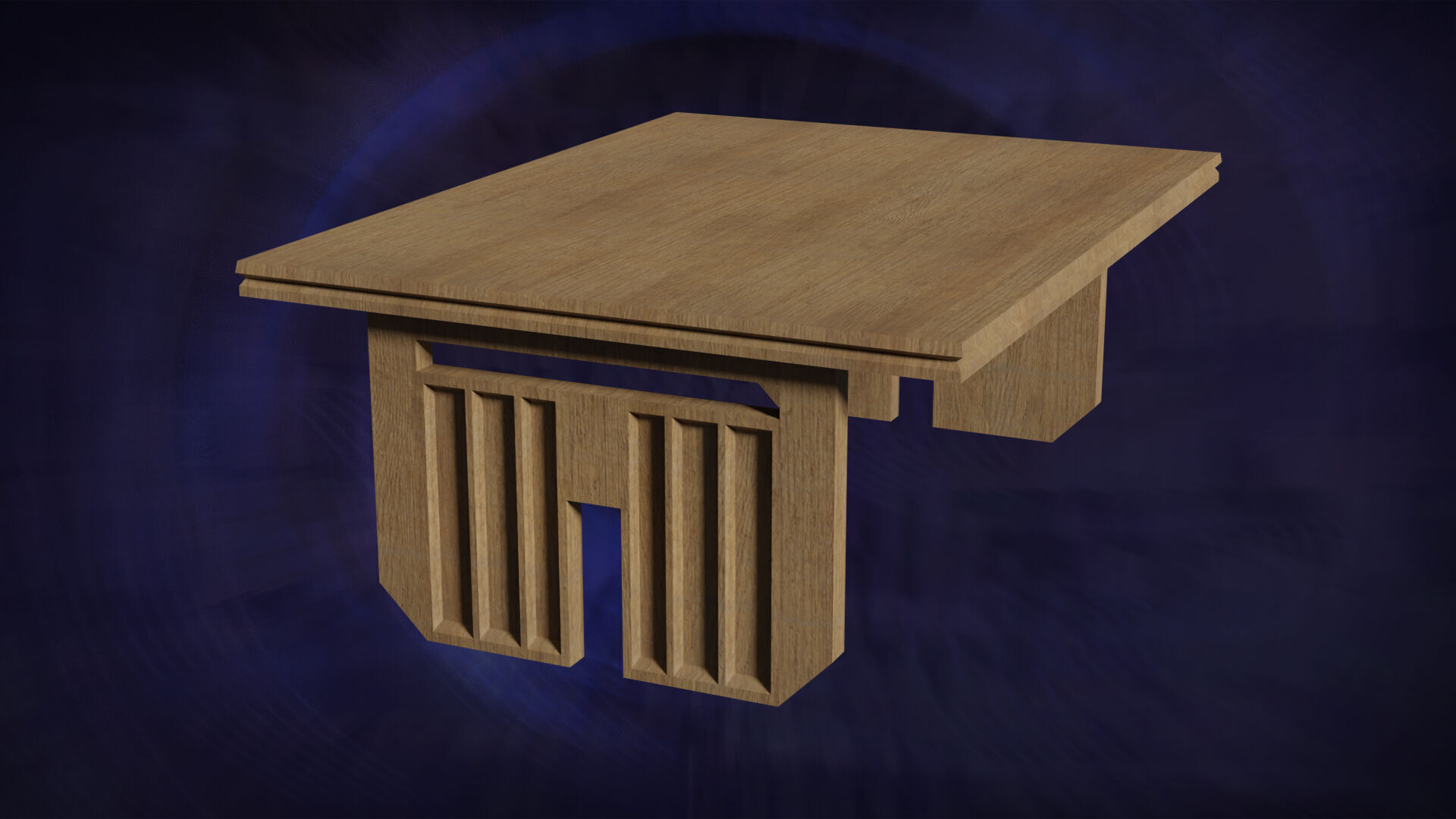 Deco Tables Wood Style NovaOneLine Lot 1 N7-9 Group 03- Low 3D model_6