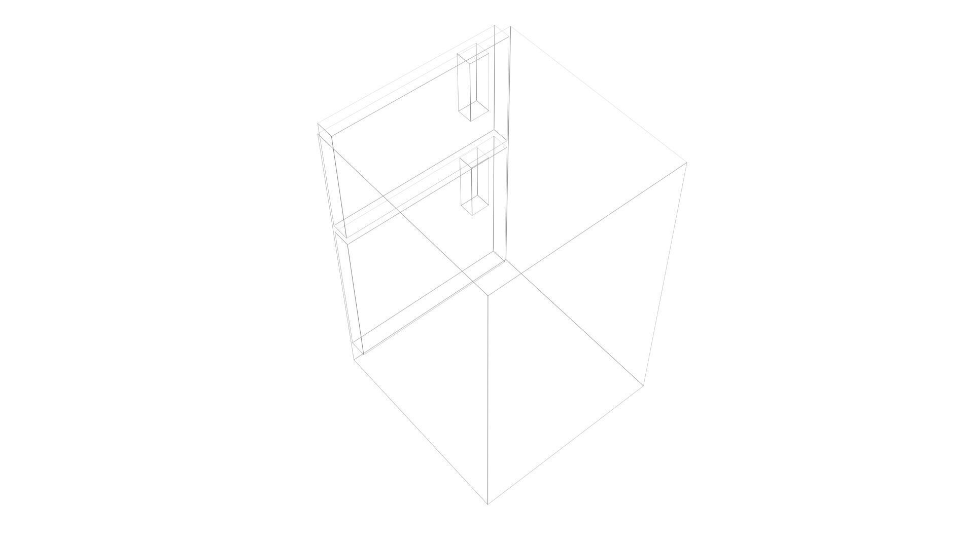 Low Poly Game Ready Refrigerator Low-poly 3D model_14