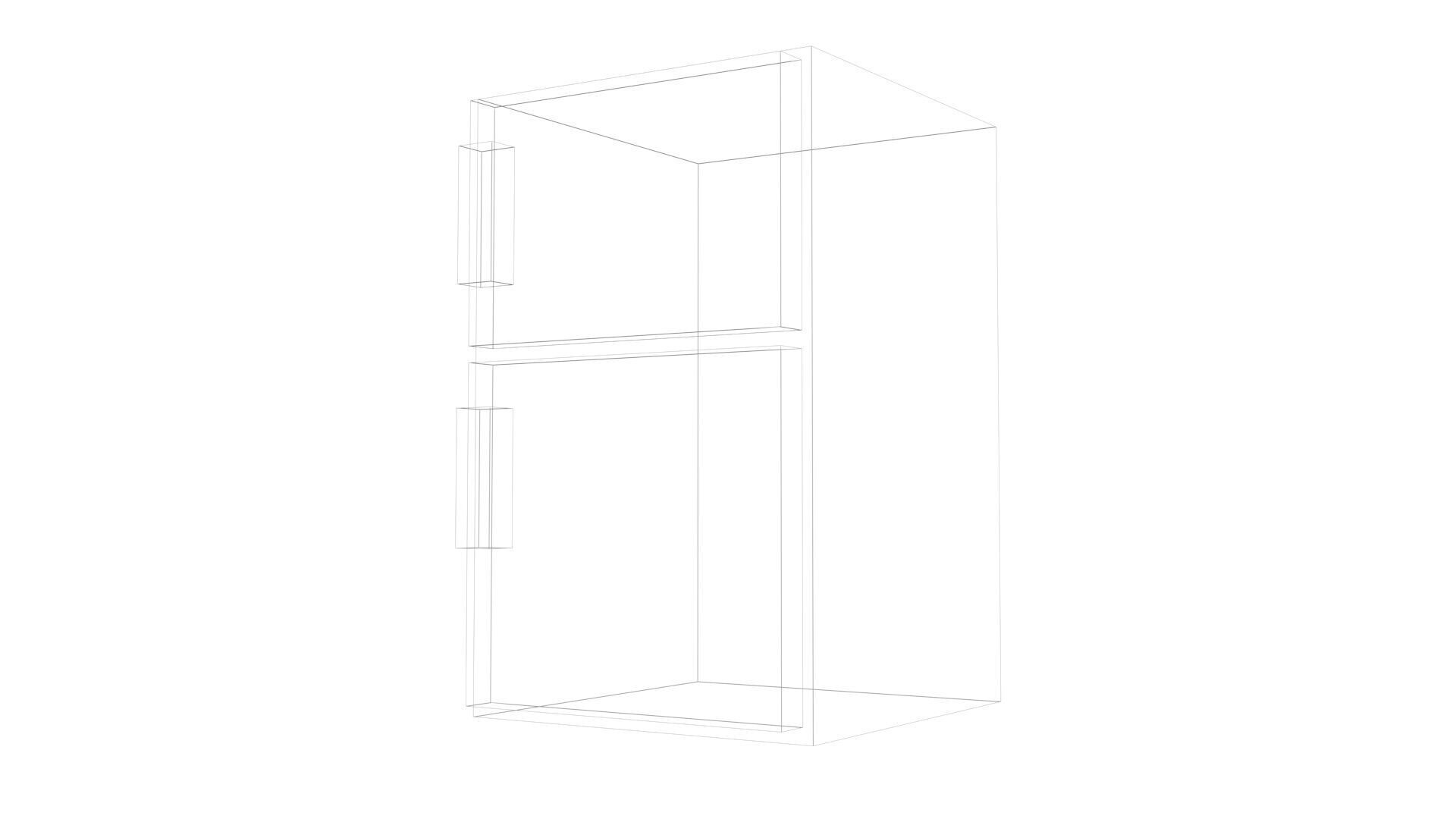 Low Poly Game Ready Refrigerator Low-poly 3D model_13